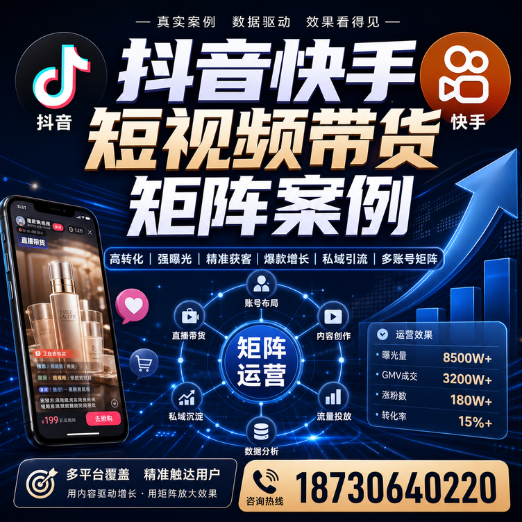 防城港短视频带货团队多平台矩阵自动分发案例